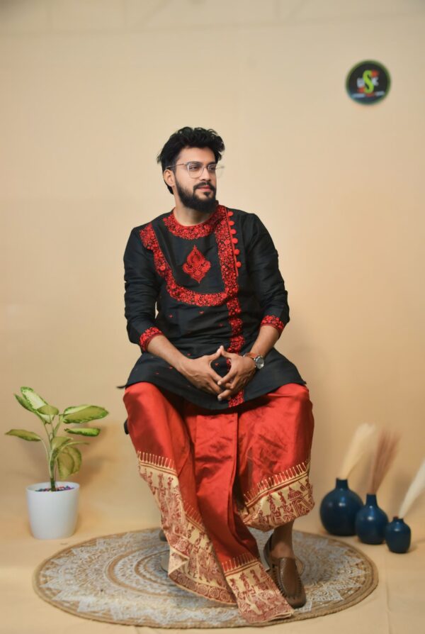 Black Emb Middle Kalka Fashion - Image 2